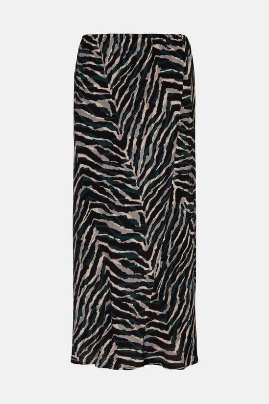 Oasis Zebra Printed Bias Cut Skirt 4