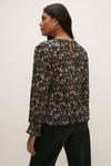 Oasis Pleated Frill Cuff Floral Blouse thumbnail 3