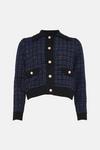 Oasis Tweed Stitch Knitted Jacket thumbnail 4