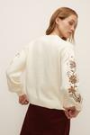 Oasis Cosy Embroidered Sleeve Jumper thumbnail 3