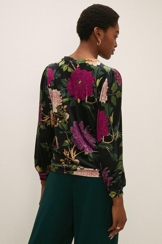 Oasis RHS Velvet Floral Print Sweatshirt 4