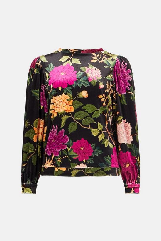 Oasis RHS Velvet Floral Print Sweatshirt 5