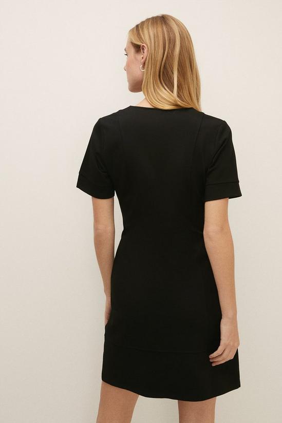 Oasis Premium Ponte Top Stitch Detail Dress 3