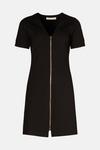 Oasis Premium Ponte Top Stitch Detail Dress thumbnail 4