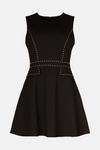 Oasis Premium Ponte Studded Trim Detail Dress thumbnail 4