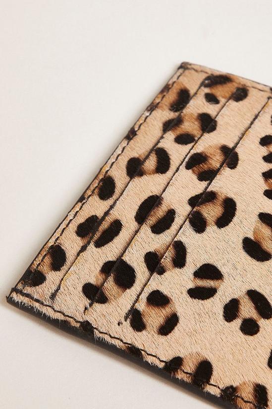 Oasis Leather Leopard Print Card Holder 3