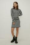 Oasis Houndstooth Knitted Jumper thumbnail 2