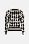Oasis Houndstooth Knitted Jumper thumbnail 4
