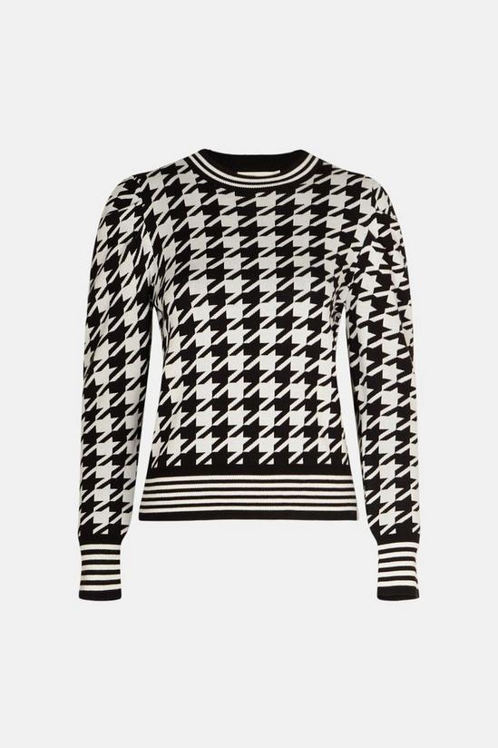 Oasis Houndstooth Knitted Jumper 4