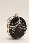 Oasis Embellished Beaded Circle Clutch Bag thumbnail 2