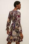 Oasis RHS Metallic Berry Floral Shirred Dress thumbnail 3