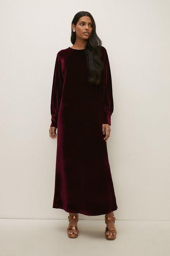 Oasis Rachel Stevens Blouson Velvet Dress 2