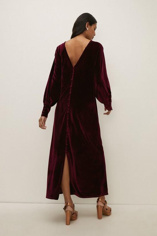 Oasis Rachel Stevens Blouson Velvet Dress 3