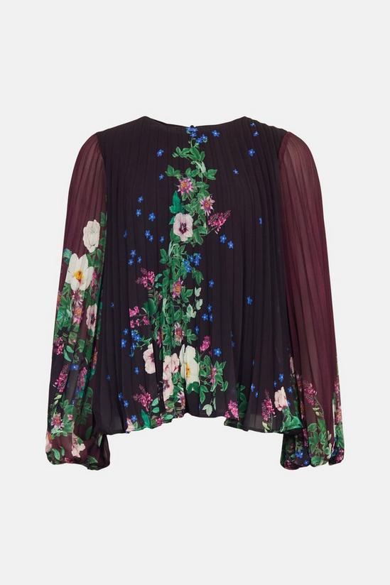 Oasis RHS All Over Pleated Floral Blouse 4