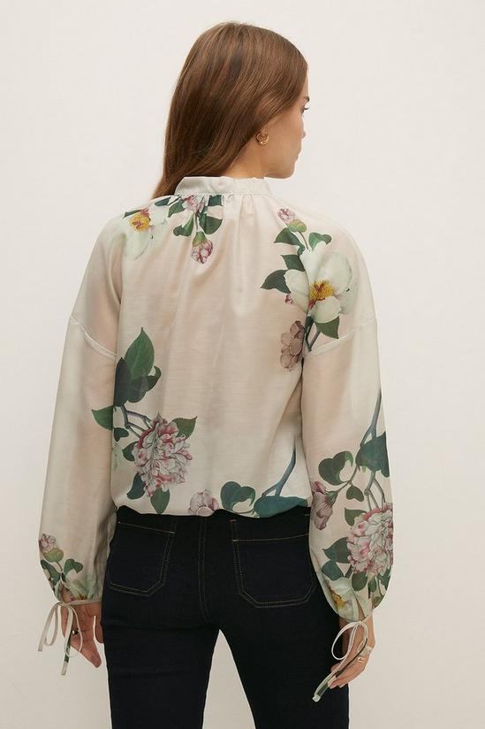 Oasis RHS Floral Print Pussybow Blouse 3
