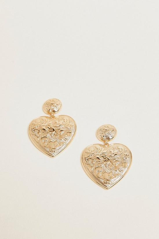 Oasis Heart Drop Earrings 1