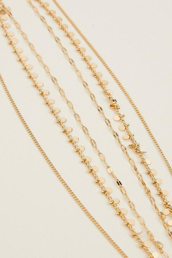 Oasis Hammered Triple Layed Necklace 2