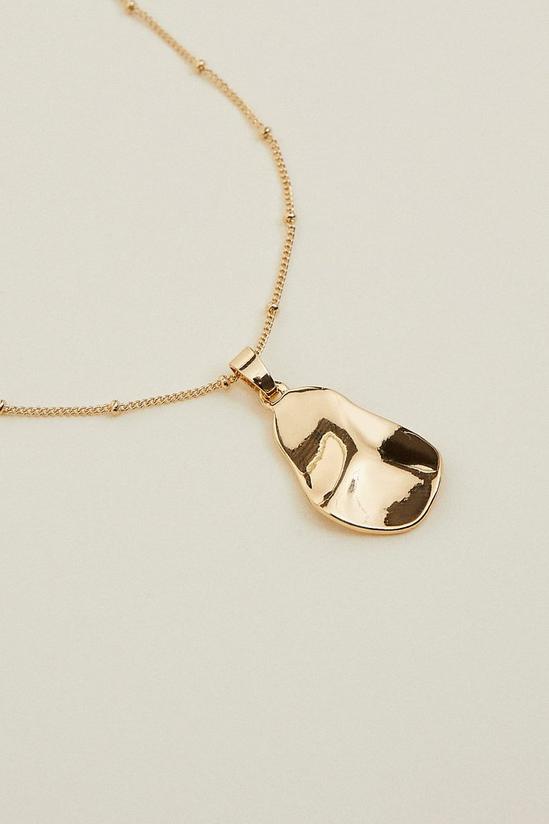 Oasis Hammered Pendant Necklace 2