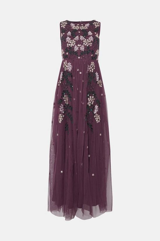 Oasis Petite Premium Sequin Embroidered Maxi Dress 4