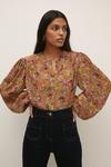 Oasis Bloom Printed Covered Button Shirt thumbnail 2