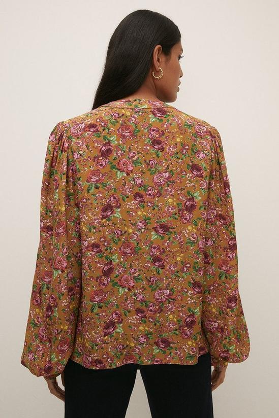 Oasis Bloom Printed Covered Button Shirt 3