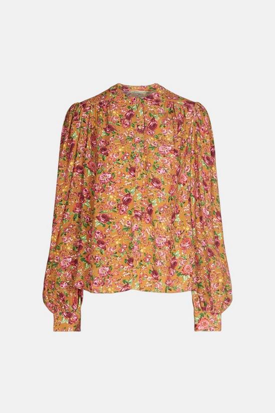 Oasis Bloom Printed Covered Button Shirt 4