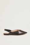 Oasis Studded Pointed Ballet Flats thumbnail 1