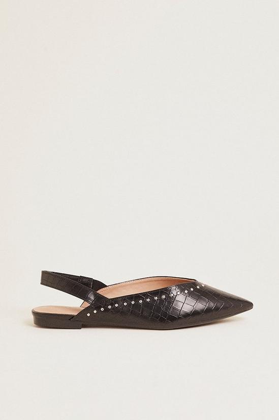 Oasis Studded Pointed Ballet Flats 1