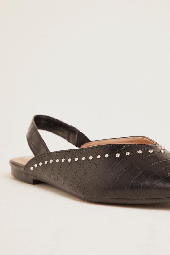 Oasis Studded Pointed Ballet Flats 3