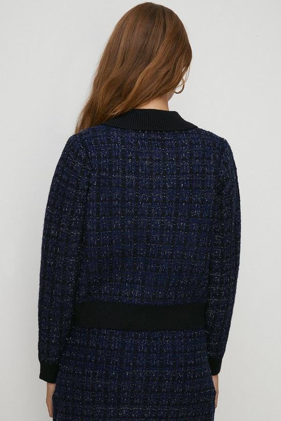 Oasis Petite Tweed Stitch Knitted Jacket 3