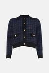 Oasis Petite Tweed Stitch Knitted Jacket thumbnail 4