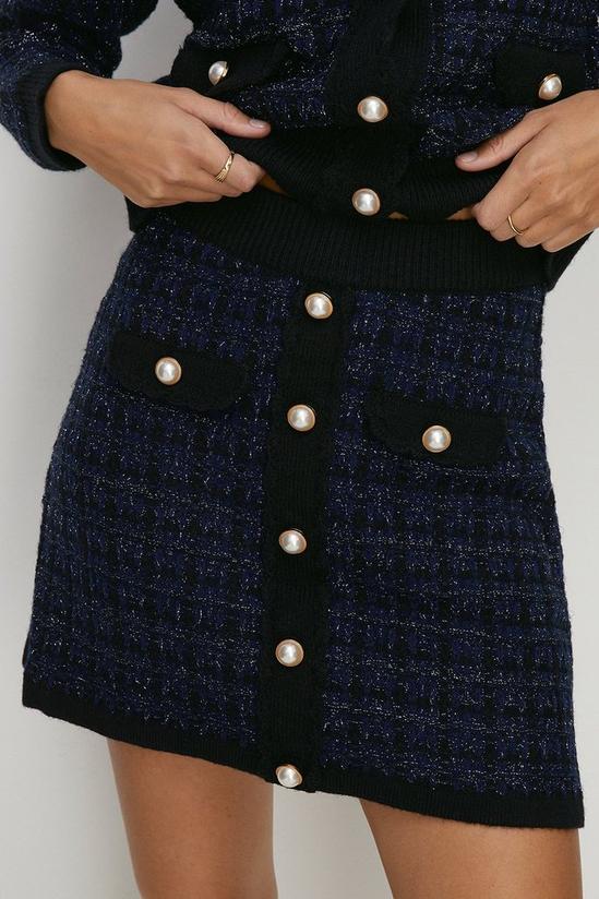 Oasis Petite Tweed Stitch Skirt 2