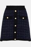 Oasis Petite Tweed Stitch Skirt thumbnail 4