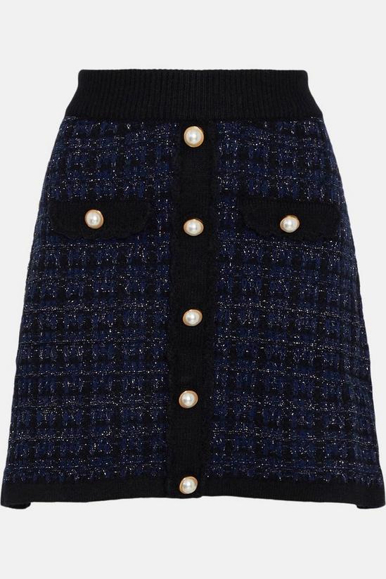 Oasis Petite Tweed Stitch Skirt 4