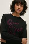 Oasis Oui Cest Moi Embroidered Sweatshirt thumbnail 2