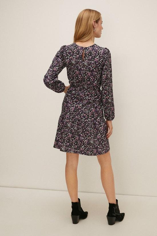 Oasis Ditsy Floral Textured Tiered Dress 3
