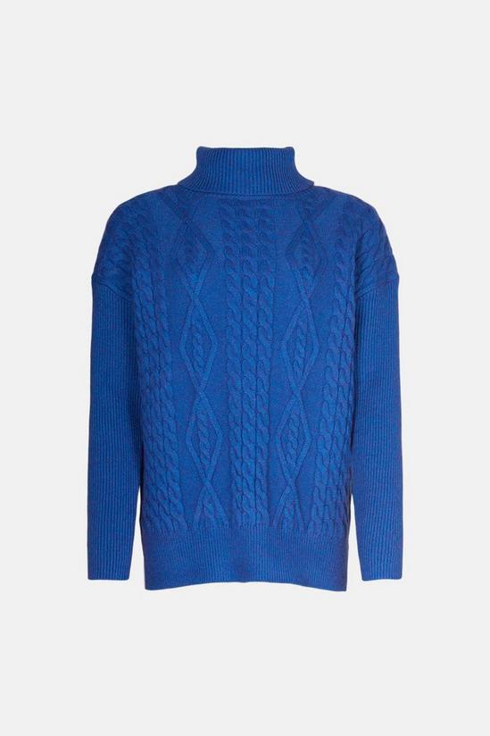 Oasis Cable Roll Neck Jumper 4