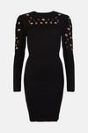 Oasis Embroidered Puff Knitted Dress thumbnail 4