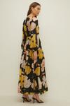 Oasis Large Floral Belted Midi Dress thumbnail 3