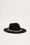 Oasis Pearl Trimmed Fedora thumbnail 1