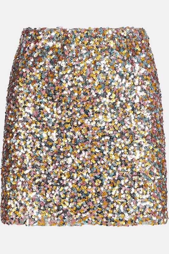 Oasis Sequin Mini Skirt 4