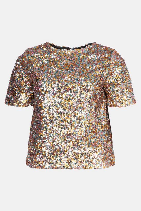 Oasis Sequin Boxy Top 4