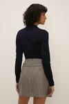 Oasis Check Pleated Tailored Skirt thumbnail 3
