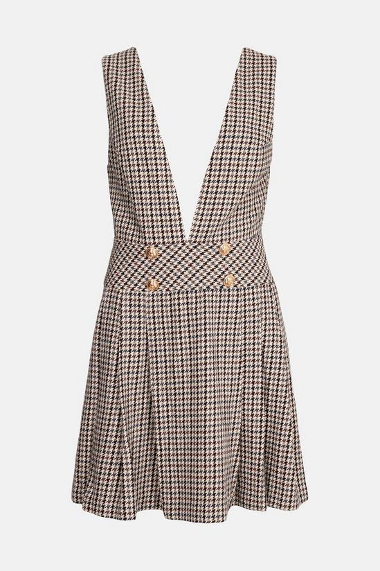 Oasis Check Pinafore Tailored Dress 4