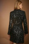 Oasis Sequin Tailored Wrap Dress thumbnail 3