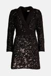Oasis Sequin Tailored Wrap Dress thumbnail 4