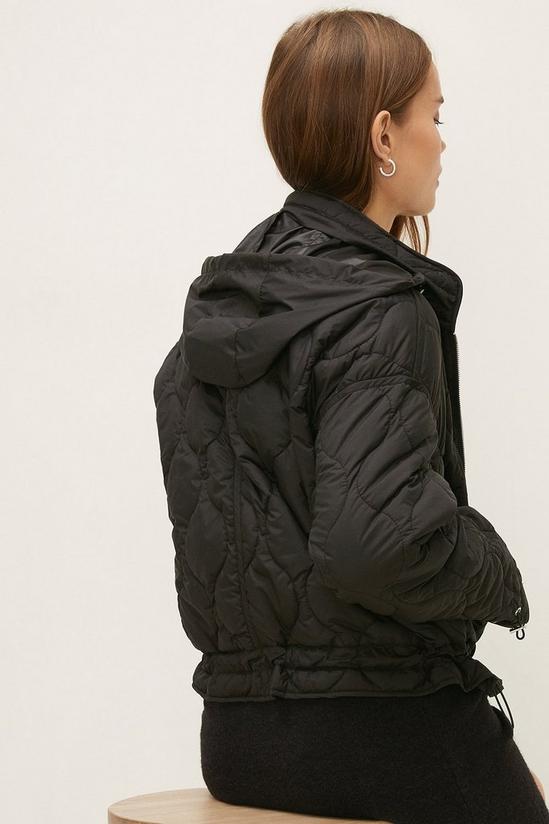 Oasis Quilted Cropped Padded Coat 3