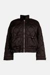 Oasis Quilted Cropped Padded Coat thumbnail 4