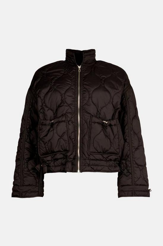 Oasis Quilted Cropped Padded Coat 4