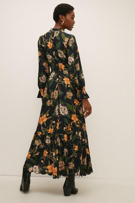 Oasis RHS Magnolia Printed Embroidered Maxi Dress 4